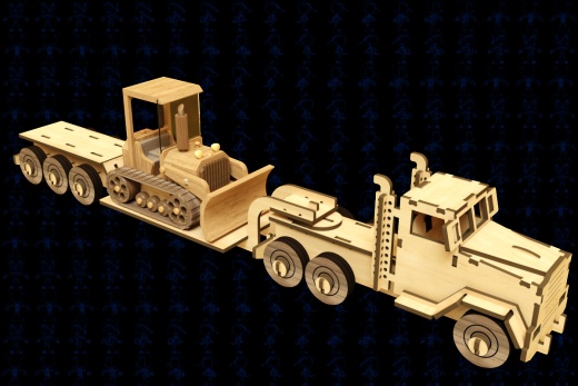 MT-Semi Lowboy木制玩具缩略图