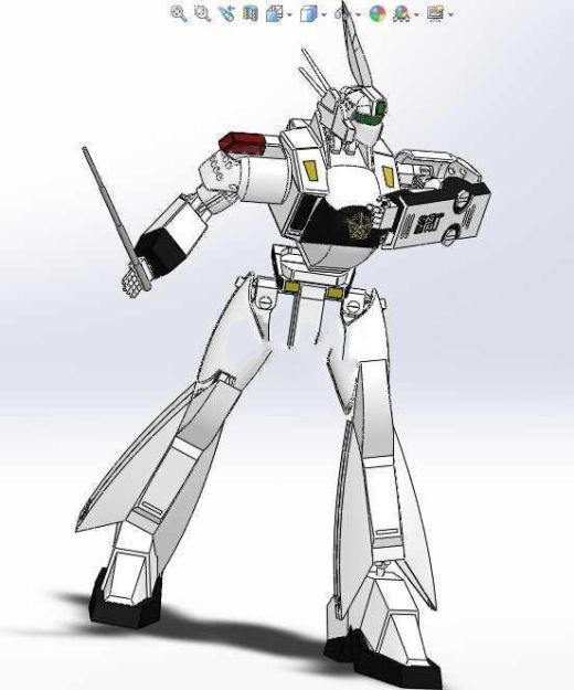 【351】机动警察AV-98英格拉姆1号机-机器人)SW设计