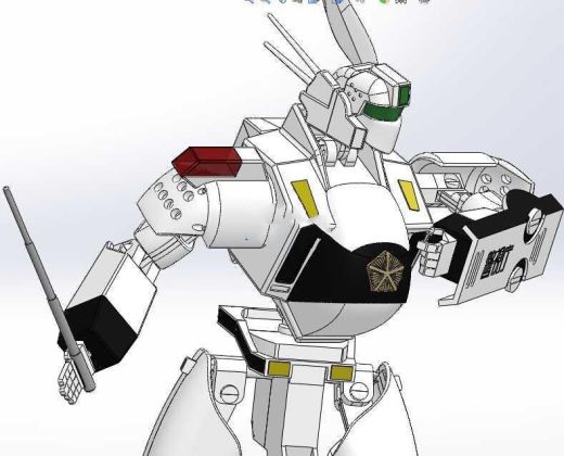 【351】机动警察AV-98英格拉姆1号机-机器人)SW设计缩略图