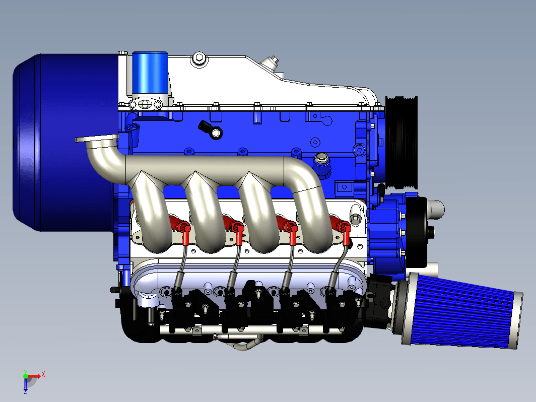 CHEVY LS3 发动机模型