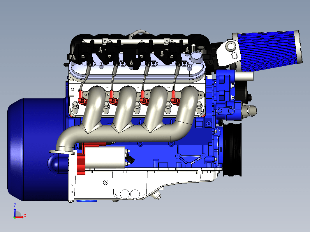 CHEVY LS3 发动机模型