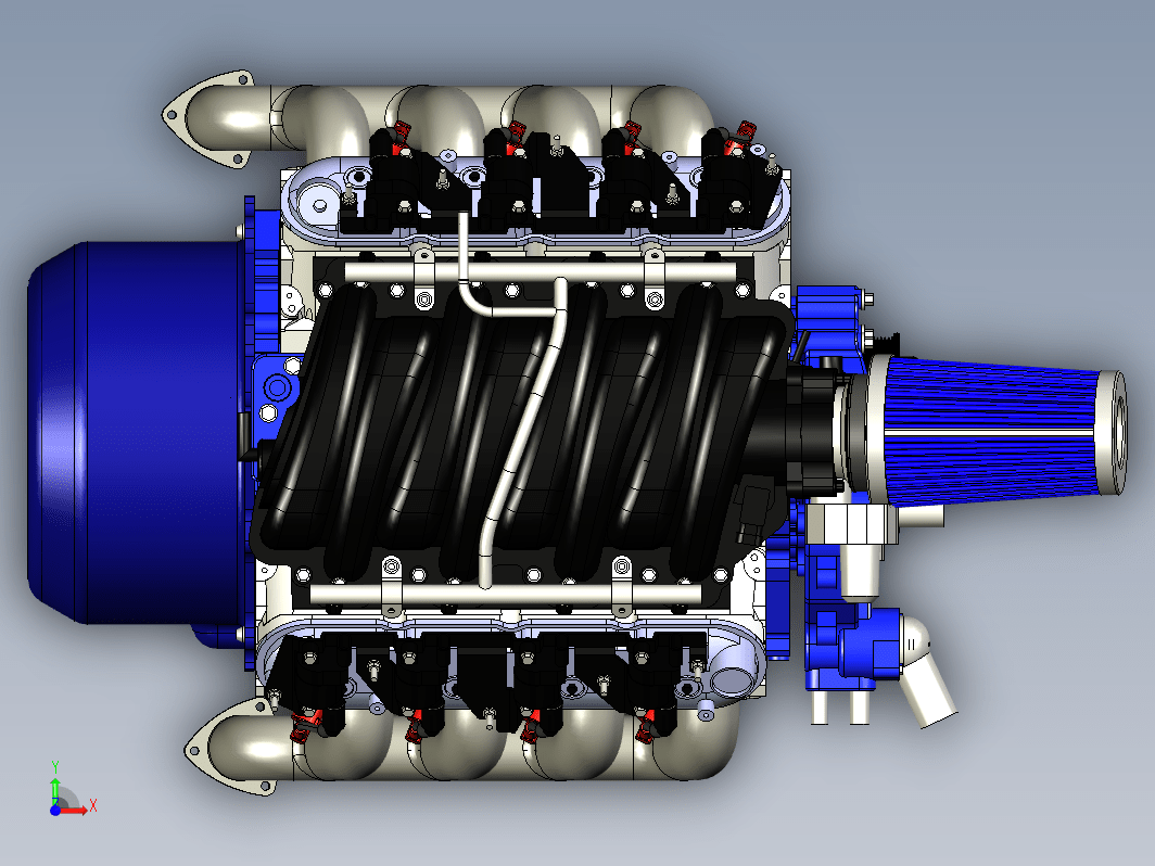 CHEVY LS3 发动机模型