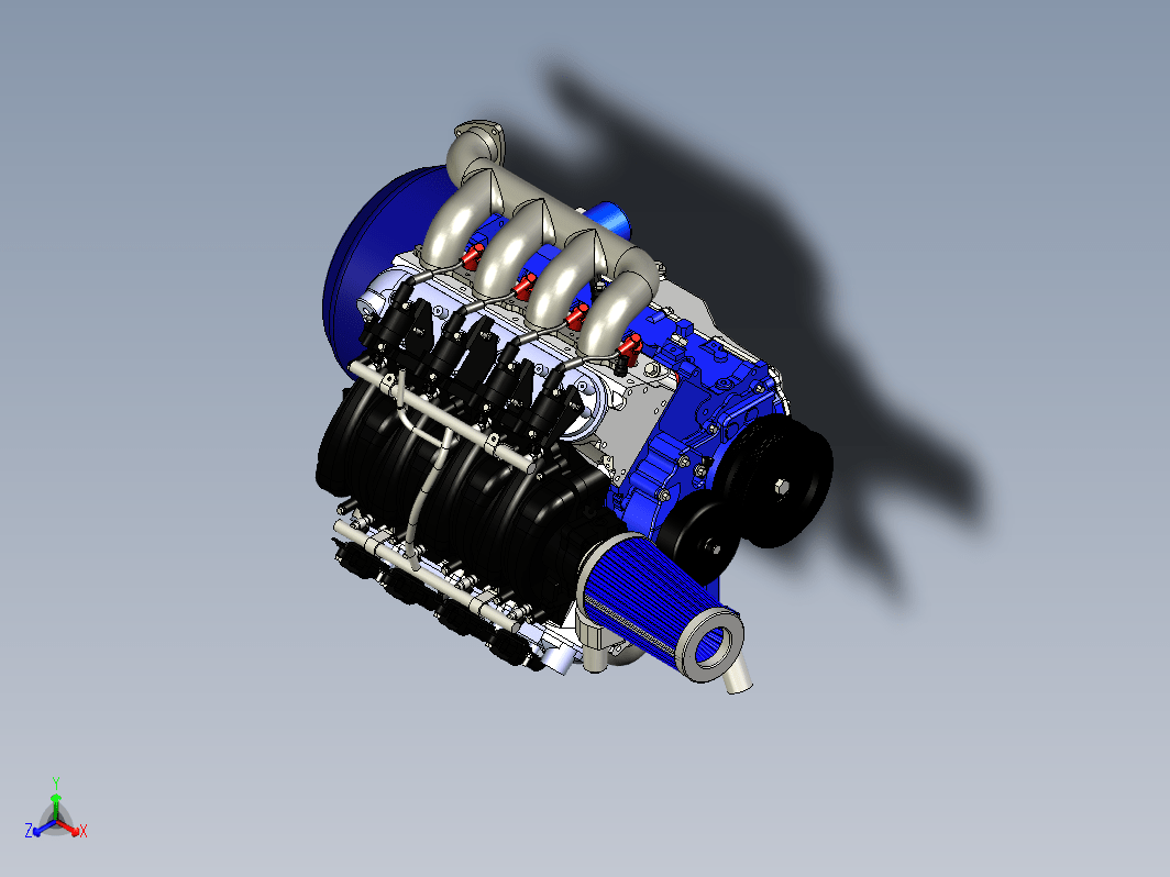 CHEVY LS3 发动机模型