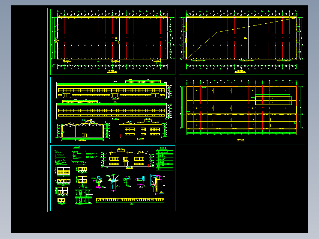 连跨厂房建筑设计图