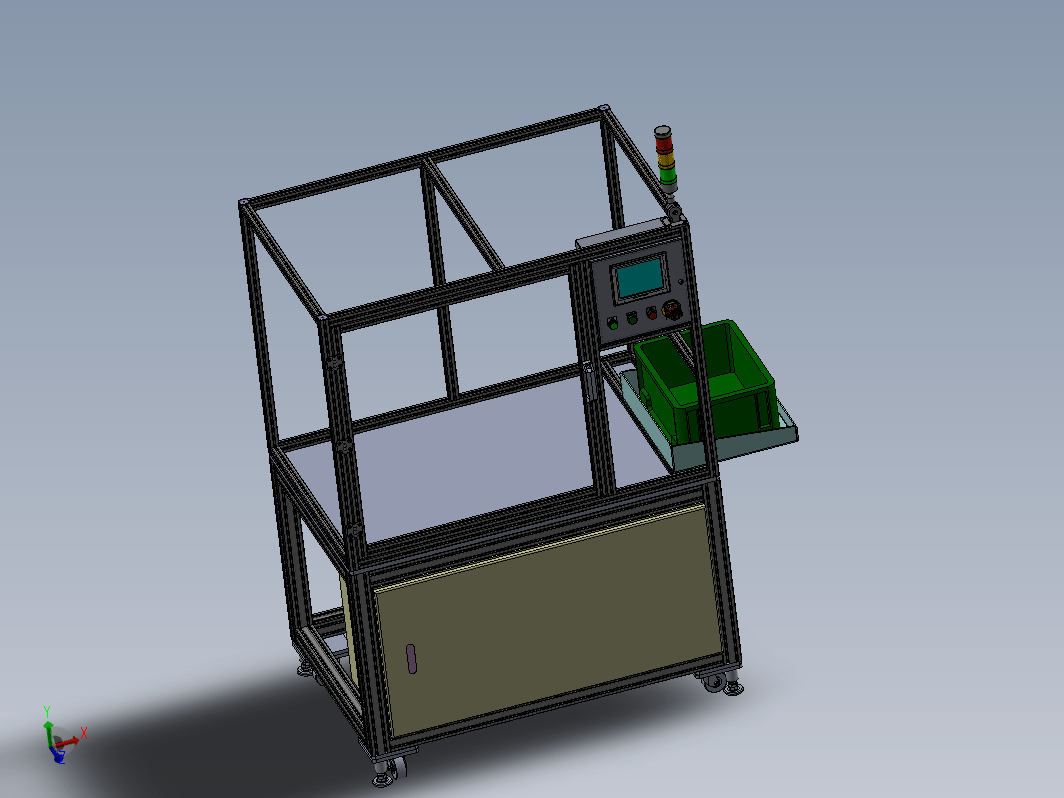 简单机架的3D设计