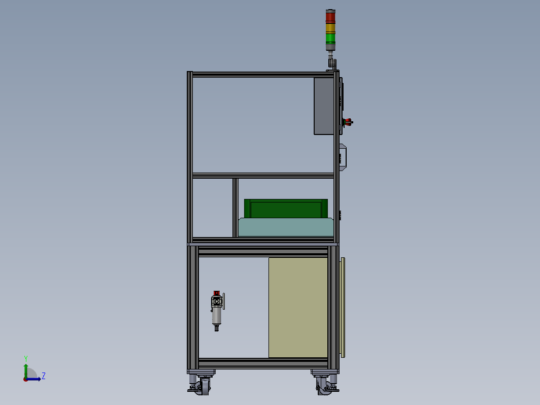 简单机架的3D设计