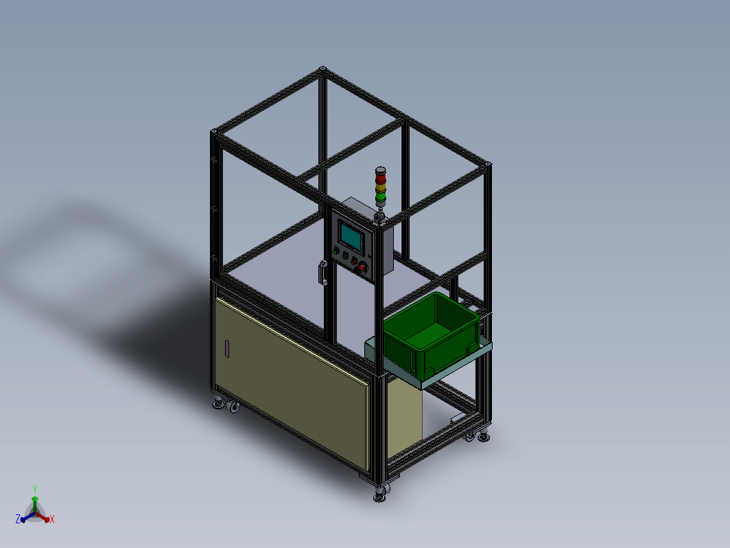 简单机架的3D设计