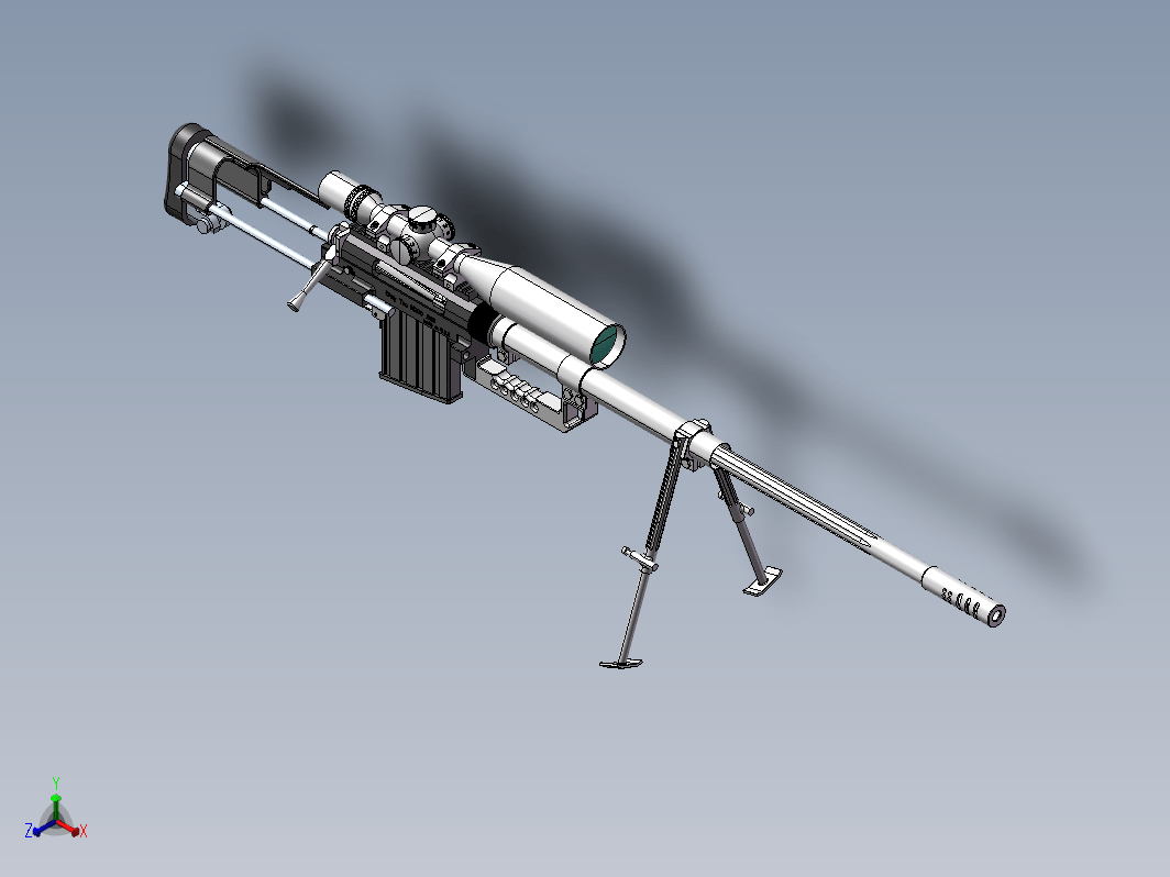 狙击枪游戏道具模型 SW2021