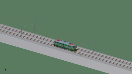 E.646 E.645电力机车及铁轨缩略图