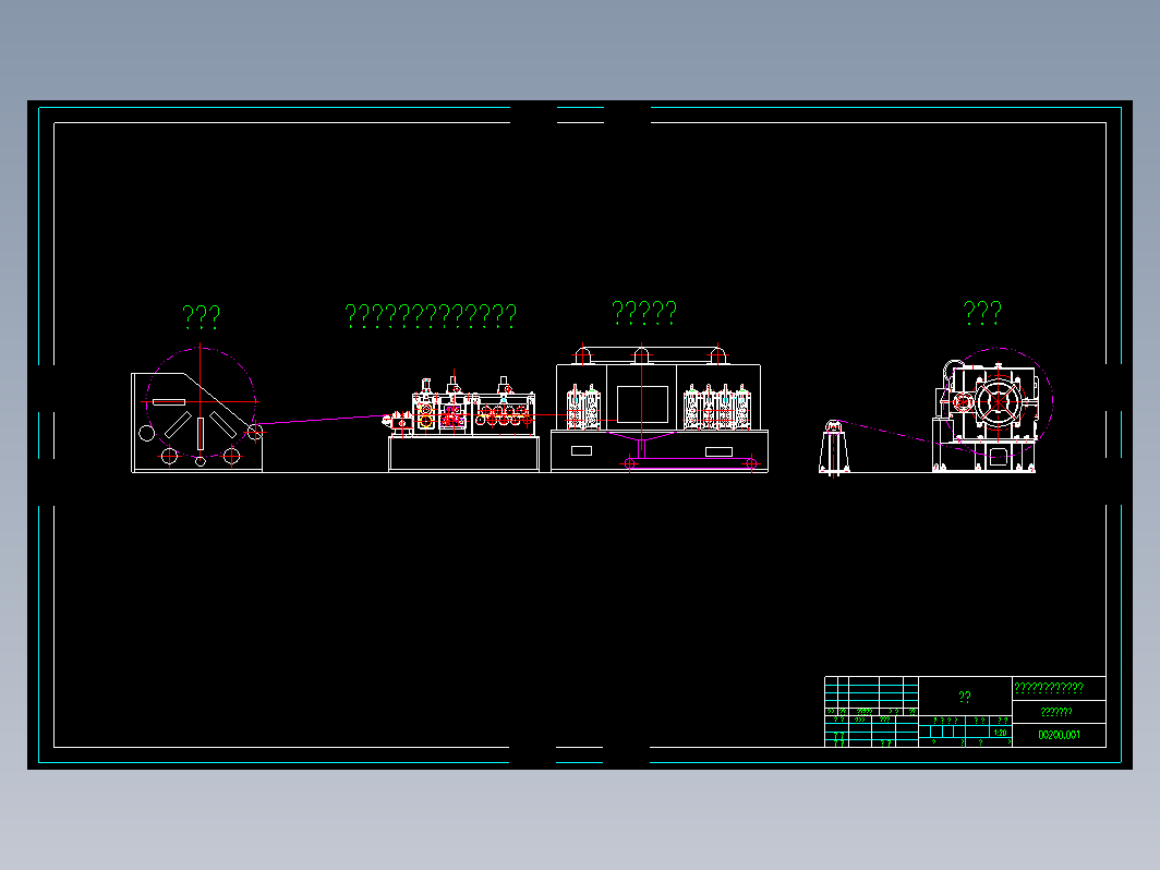 除鳞机组布置图