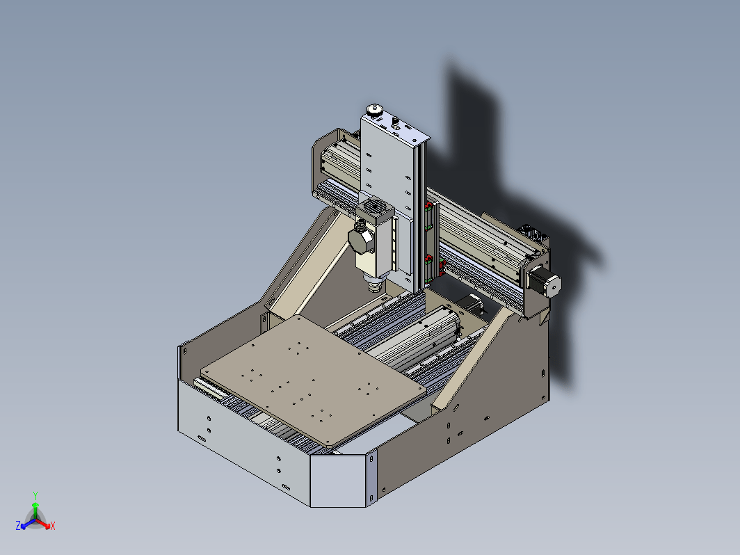 CNC Machine金属框架数控机床结构