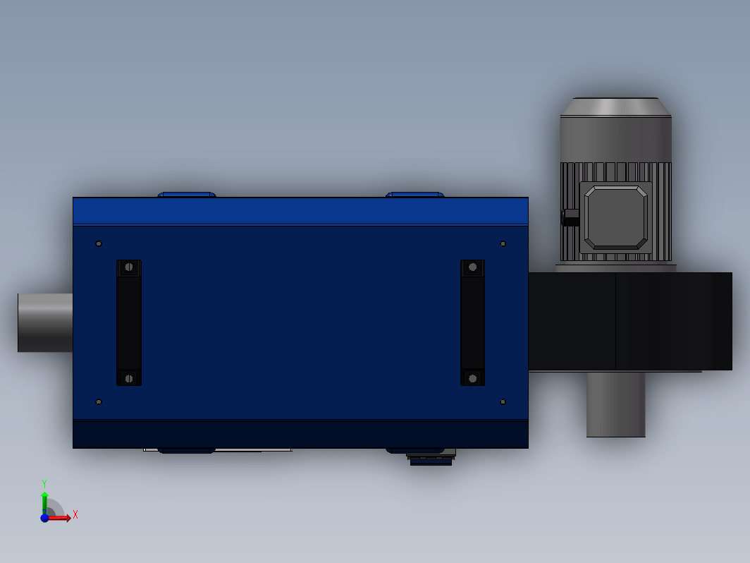 工业热风机7.5KW、鼓风机三维SW2020带参