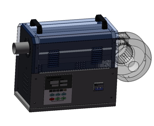 工业热风机7.5KW、鼓风机三维SW2020带参缩略图
