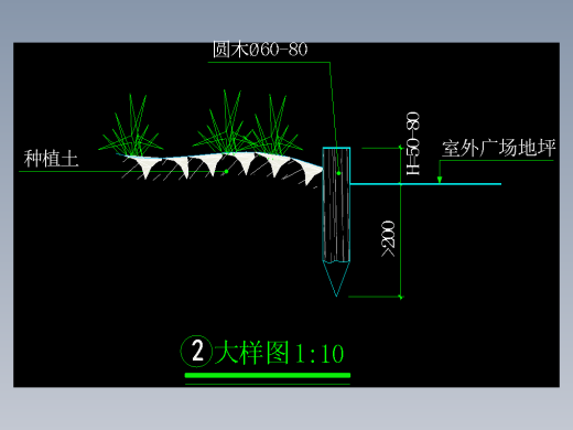 道牙剖面大样图缩略图