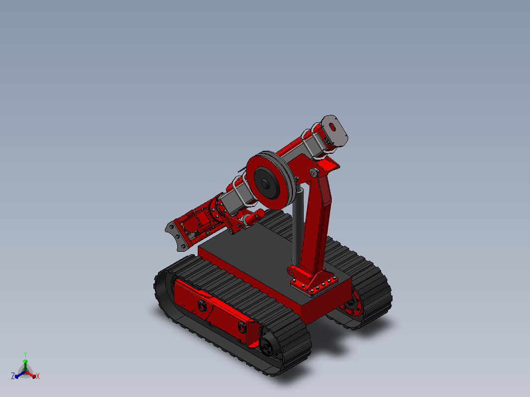 探索机器人3D数模图