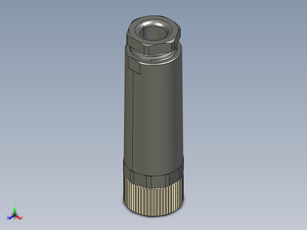 M8传感插连接器直型母插4芯