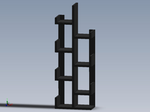 3D模型的书架缩略图