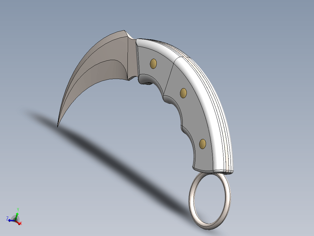 弯曲刃Dao匕首 Karambit