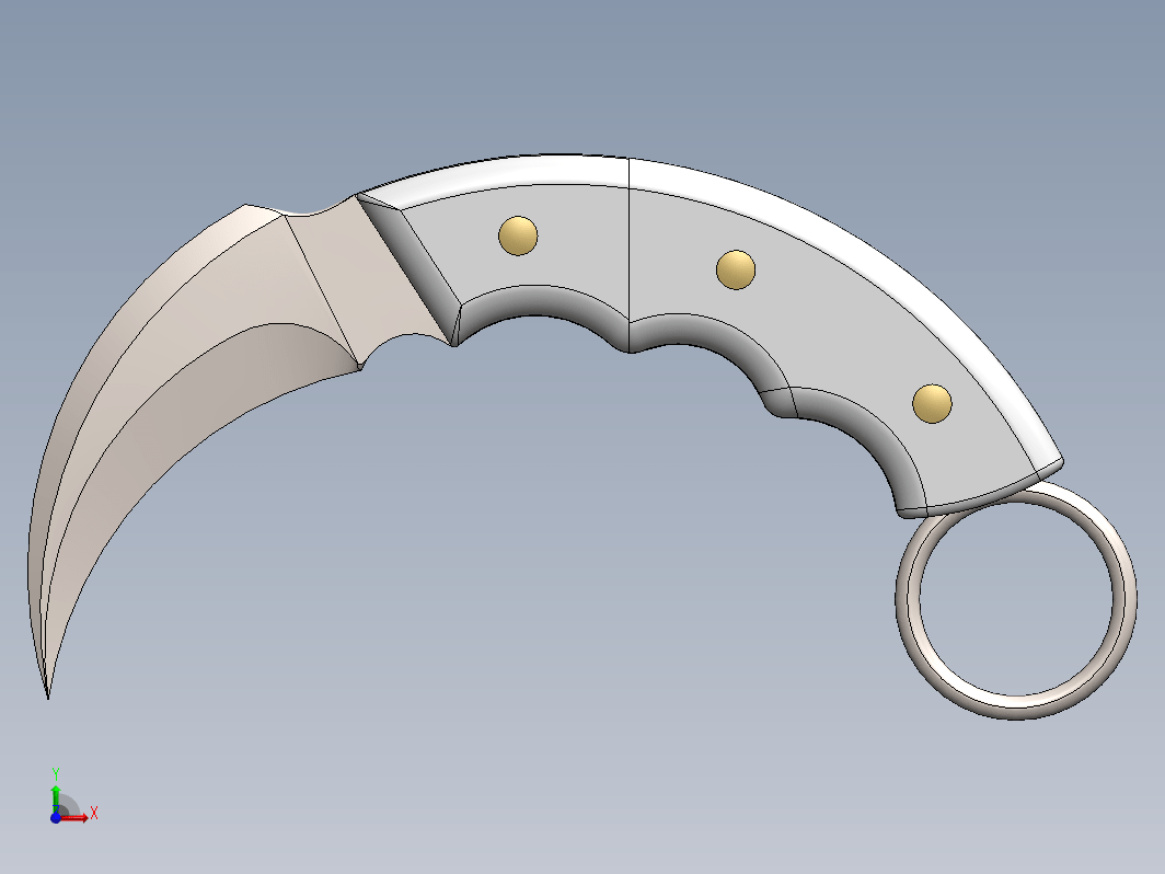 弯曲刃Dao匕首 Karambit