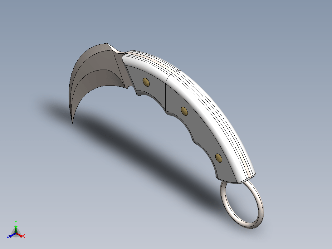 弯曲刃Dao匕首 Karambit