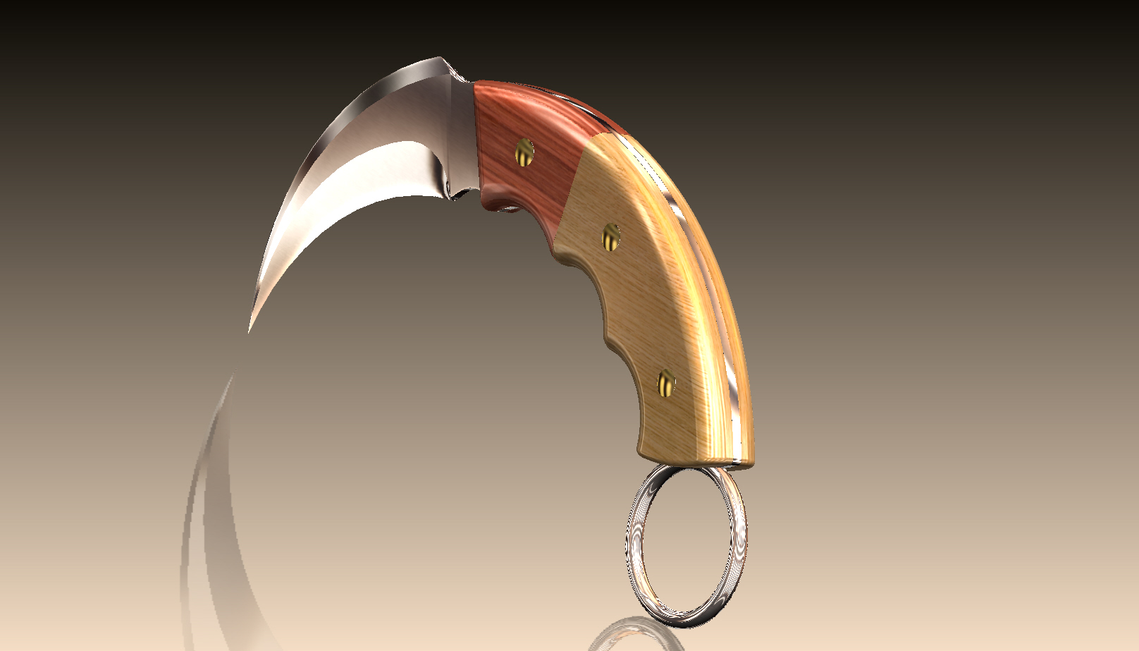 弯曲刃Dao匕首 Karambit