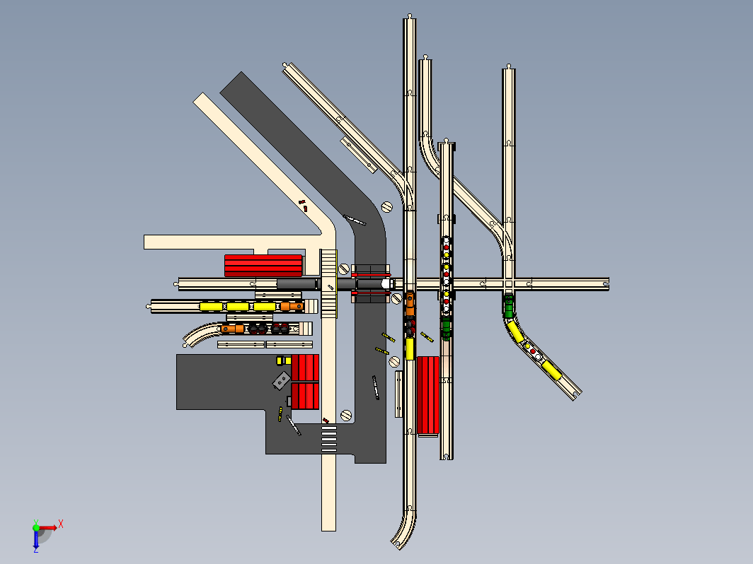 城市交通网玩具模型