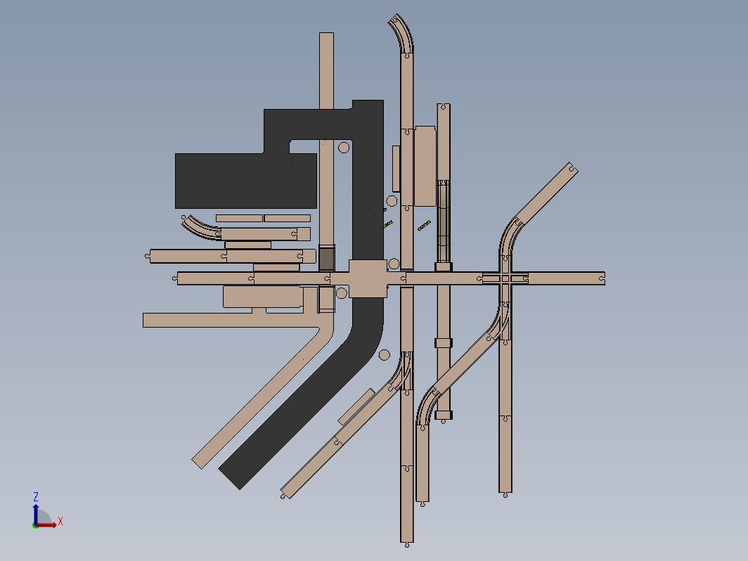 城市交通网玩具模型