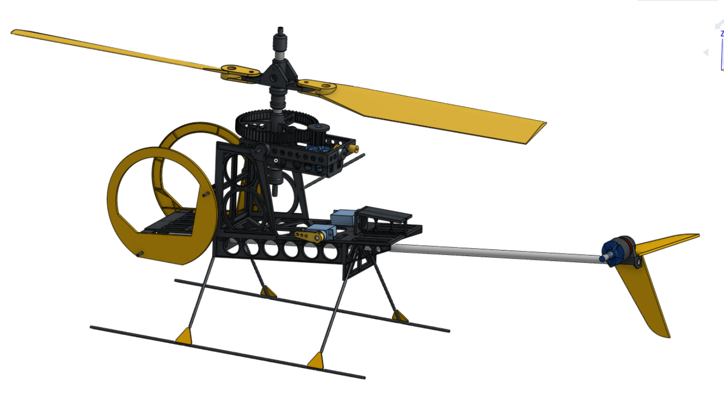 玩具直升机结构 Single Rotor RC Heli