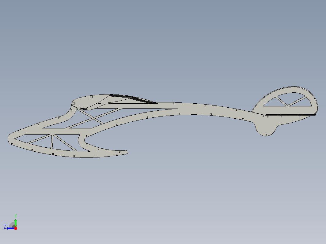 简易滑翔机结构 Glider Model