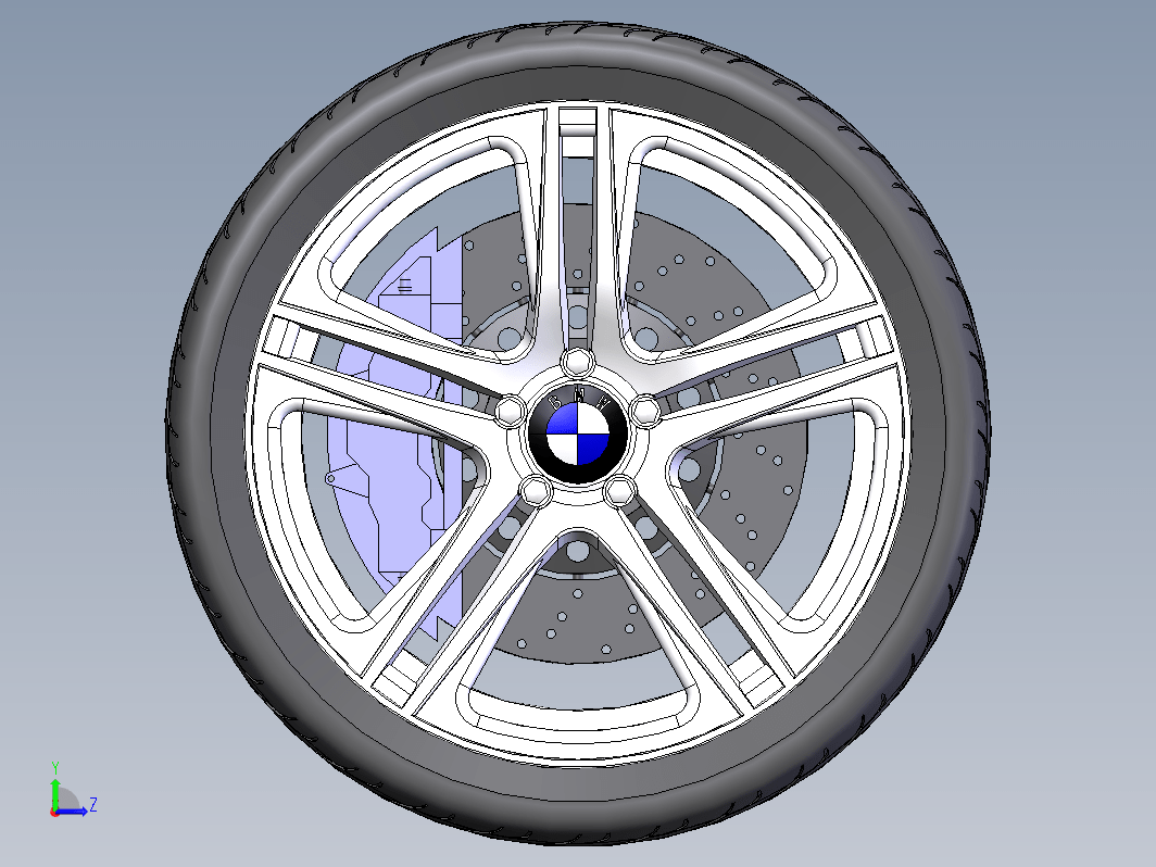 轮胎 3D模型
