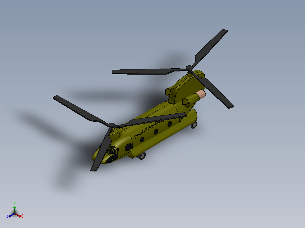 波音CH-47直升机---格式为：SW