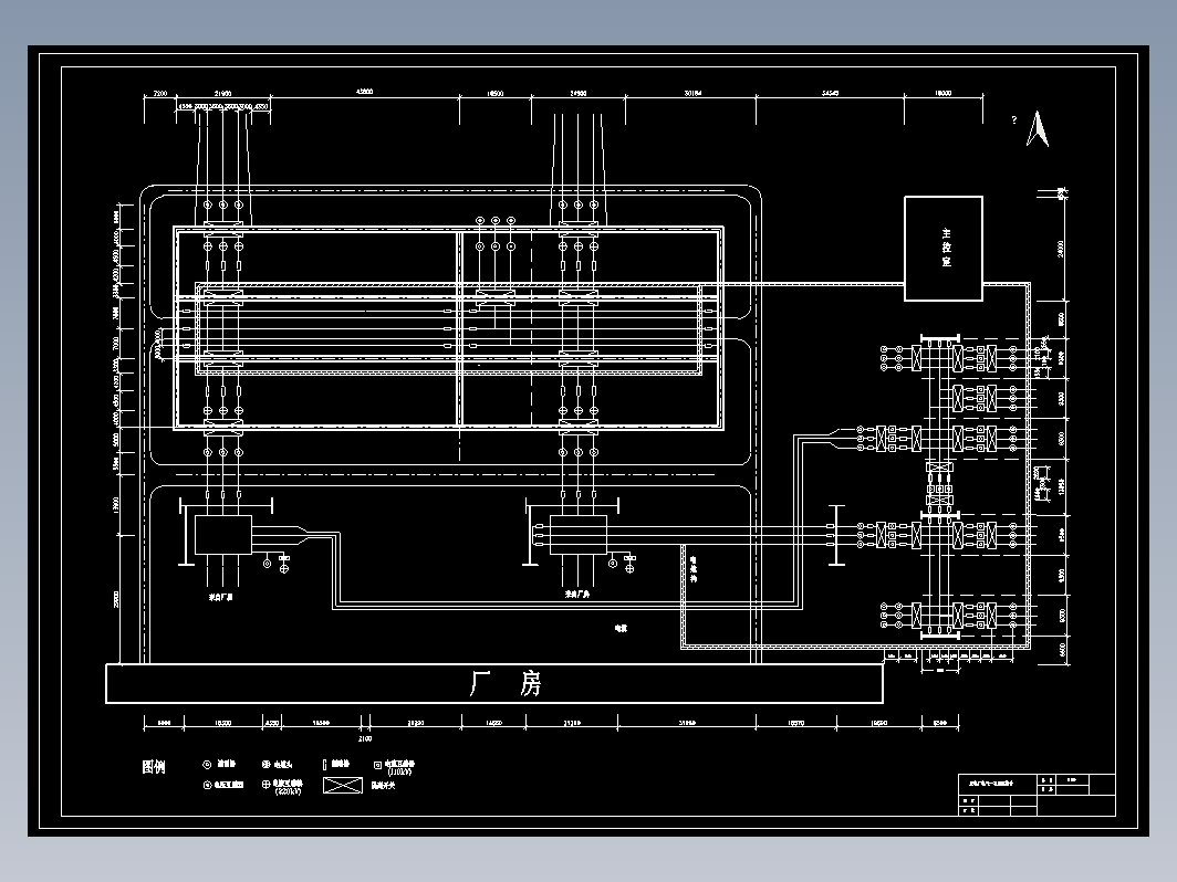 2×25MW发电厂电气一次系统设计CAD+说明