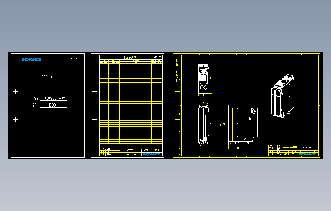 高性能多机传动驱动器_B00(MD810-MY-50M4T373ZG300W+整机外形图)