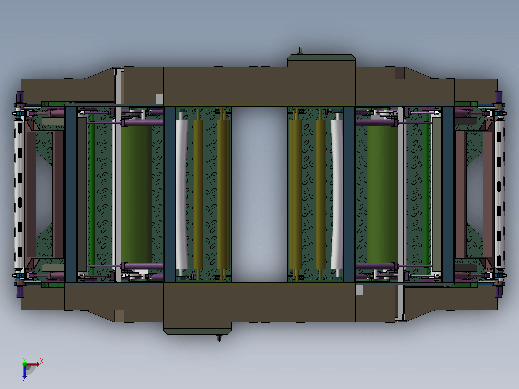 吹膜机自动后收卷设备3D模型