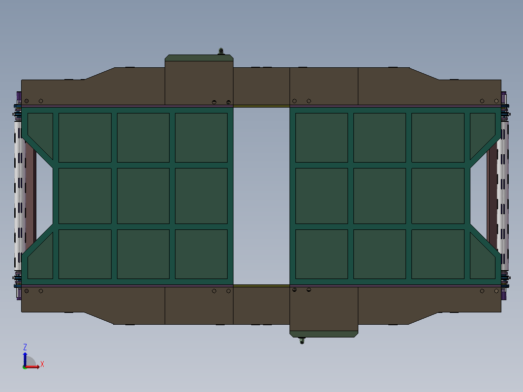 吹膜机自动后收卷设备3D模型