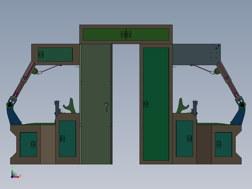 吹膜机自动后收卷设备3D模型