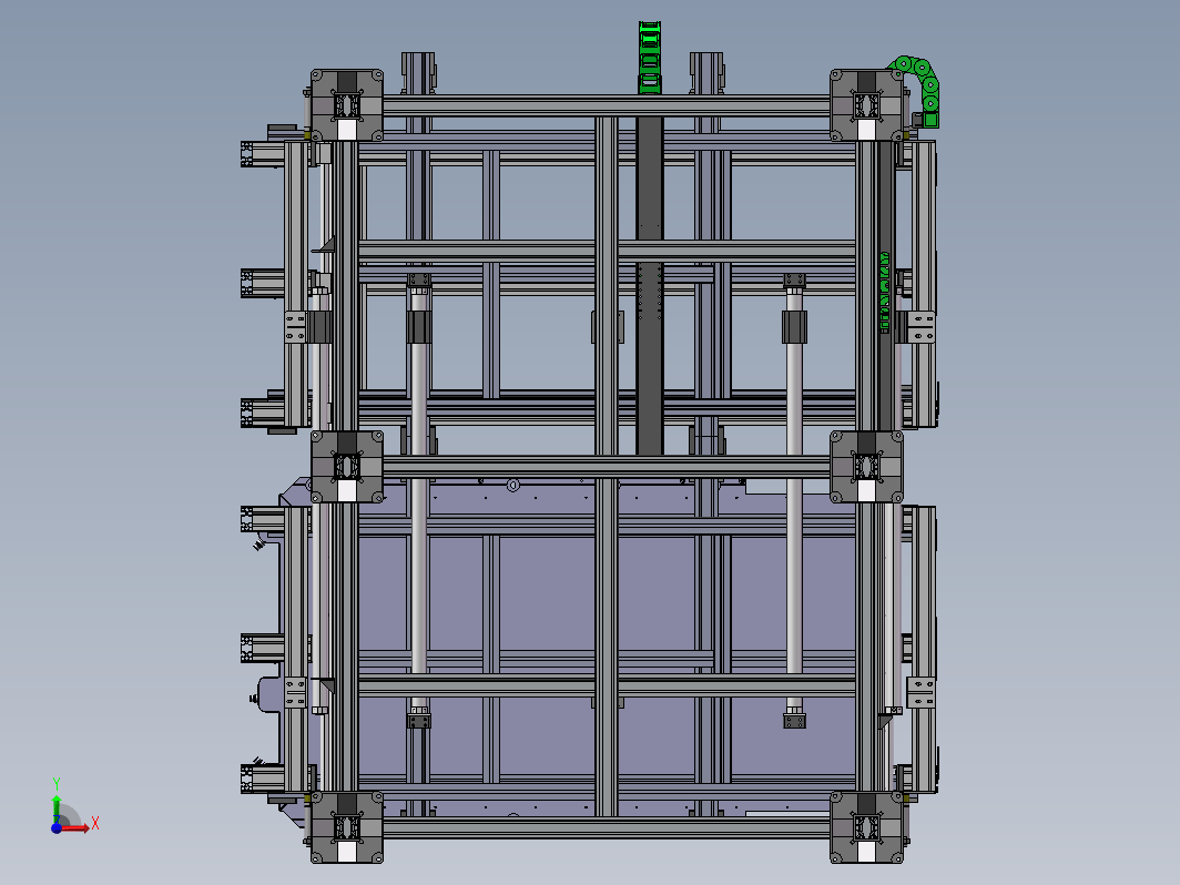 双层夹具移动滑台