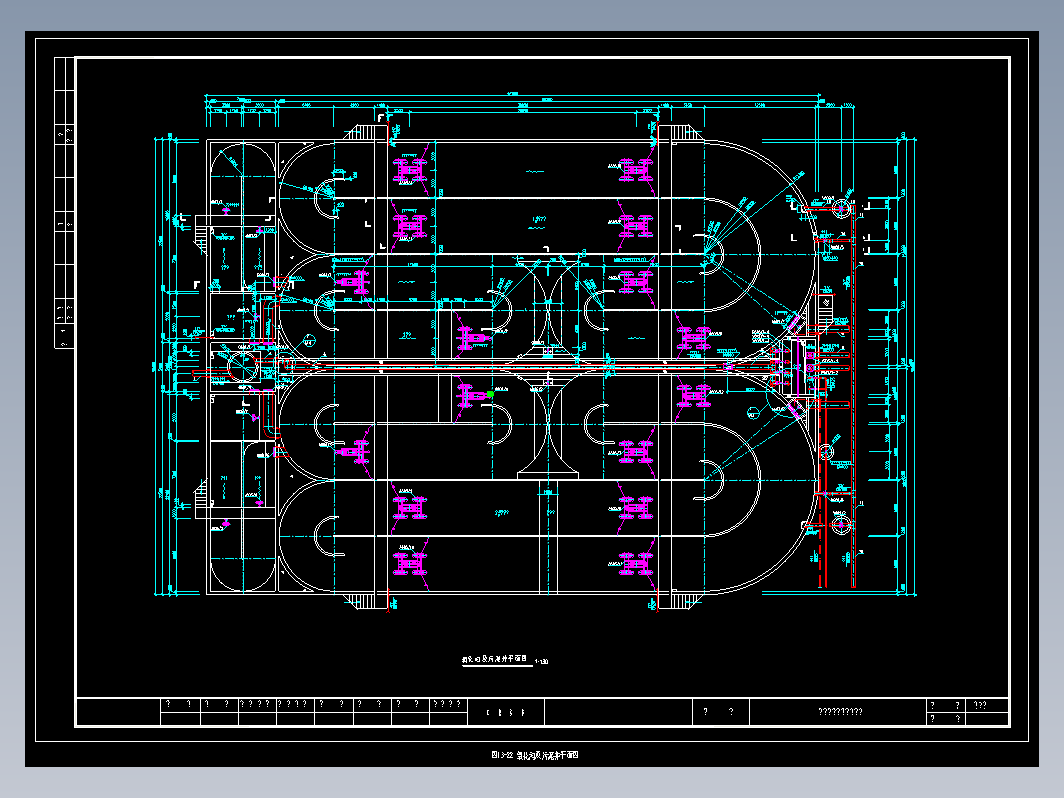 沟及污泥井平面图