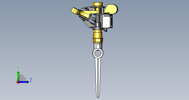 地插式洒水器模型