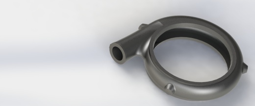 蜗壳泵体模型设计缩略图