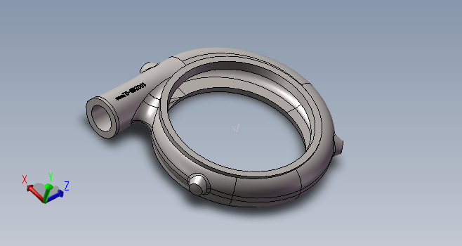 蜗壳泵体模型设计