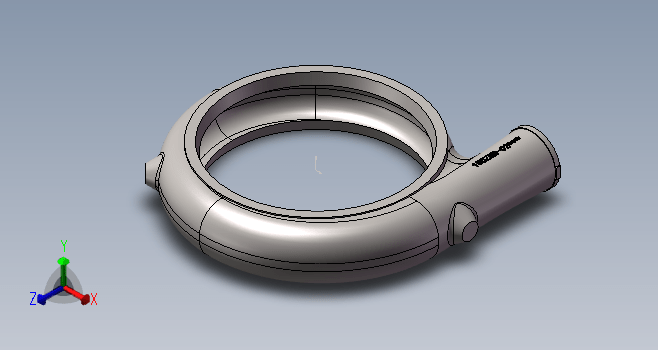 蜗壳泵体模型设计