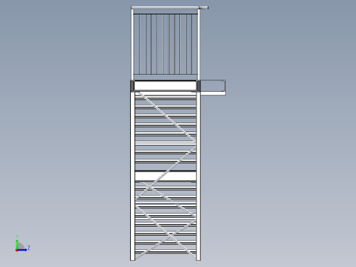 楼梯天桥梯结构 Staircase缩略图