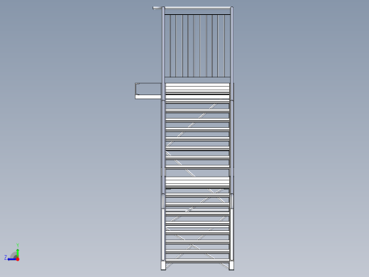 楼梯天桥梯结构 Staircase缩略图