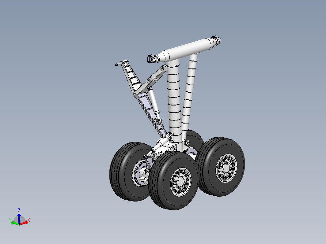 飞机起落架  boeing-747-main-landing-gear STP