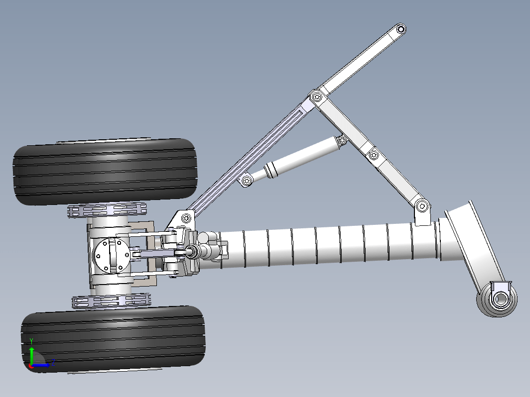 飞机起落架  boeing-747-main-landing-gear STP