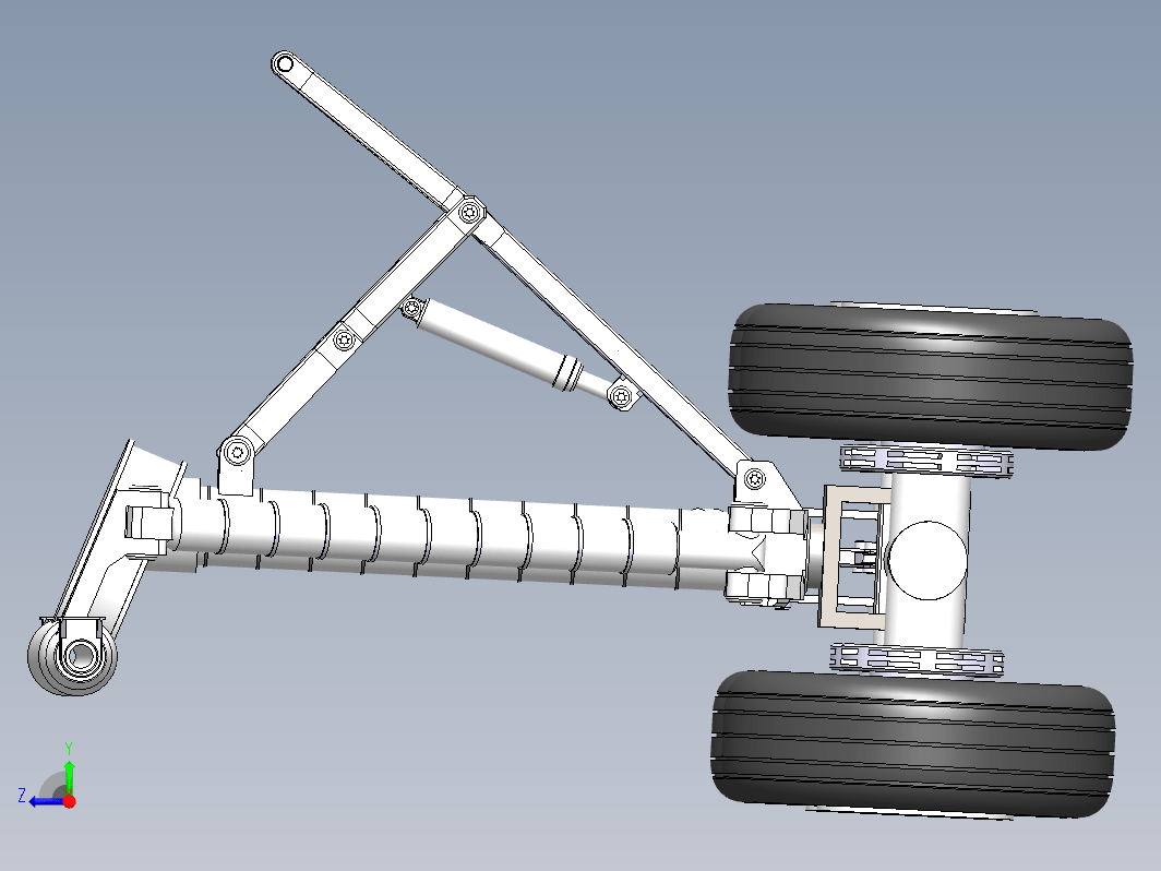 飞机起落架  boeing-747-main-landing-gear STP