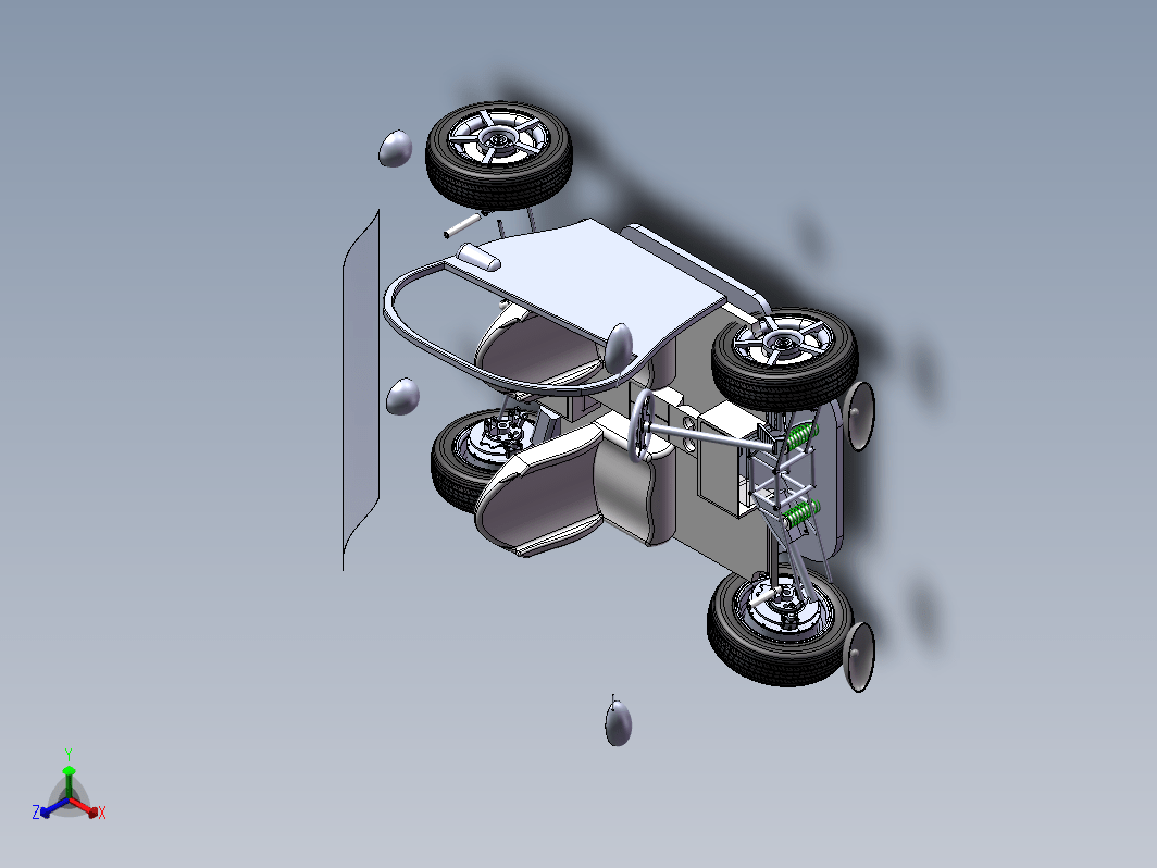 小型电动汽车轮毂电机及转向系统设计CAD+说明