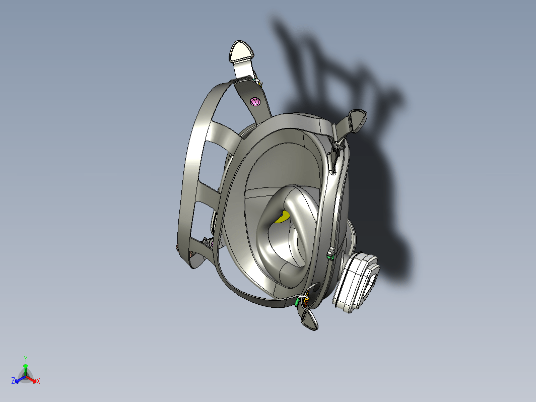 3M 6000 serie面罩模型