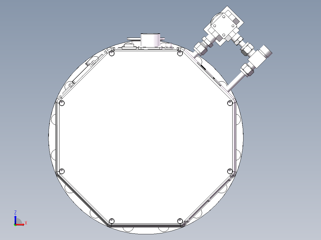 岛津分子泵TMP-X1205LM三维真空模型